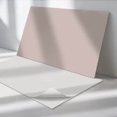 Wallfluent Vinyl Tegels - Kleur Lichtbruin Zelfklevende Vinyltegels - 40 cm x 20 cm - Uniform Vinyl Tegels - Verpakking van 10 stuks - Rechthoek PVC Tegels - Patroon Plaktegels - Vloer Tegels PVC - Plaktegels Keuken en Badkamer