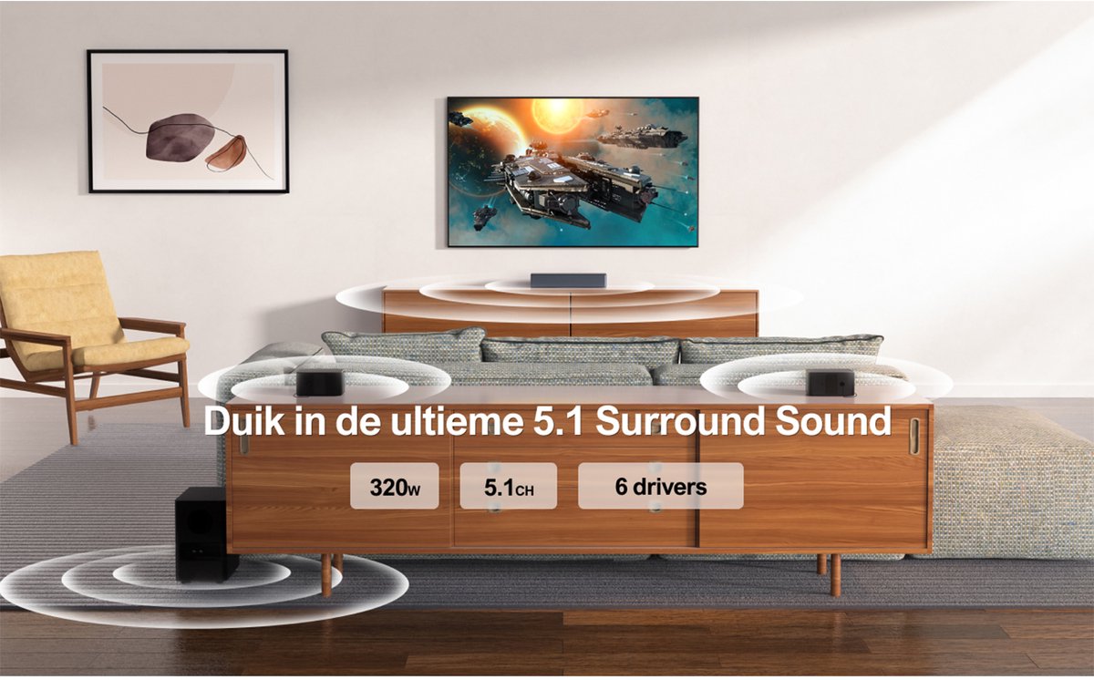 ULTIMEA Poseidon D50 Soundbar met - afbeelding 3