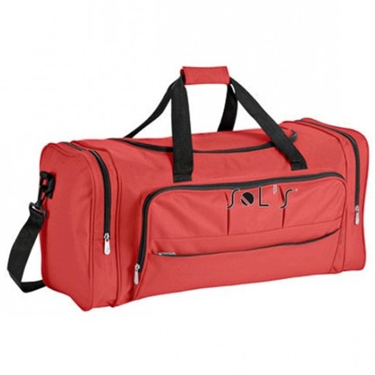 Polyester sporttas rood -