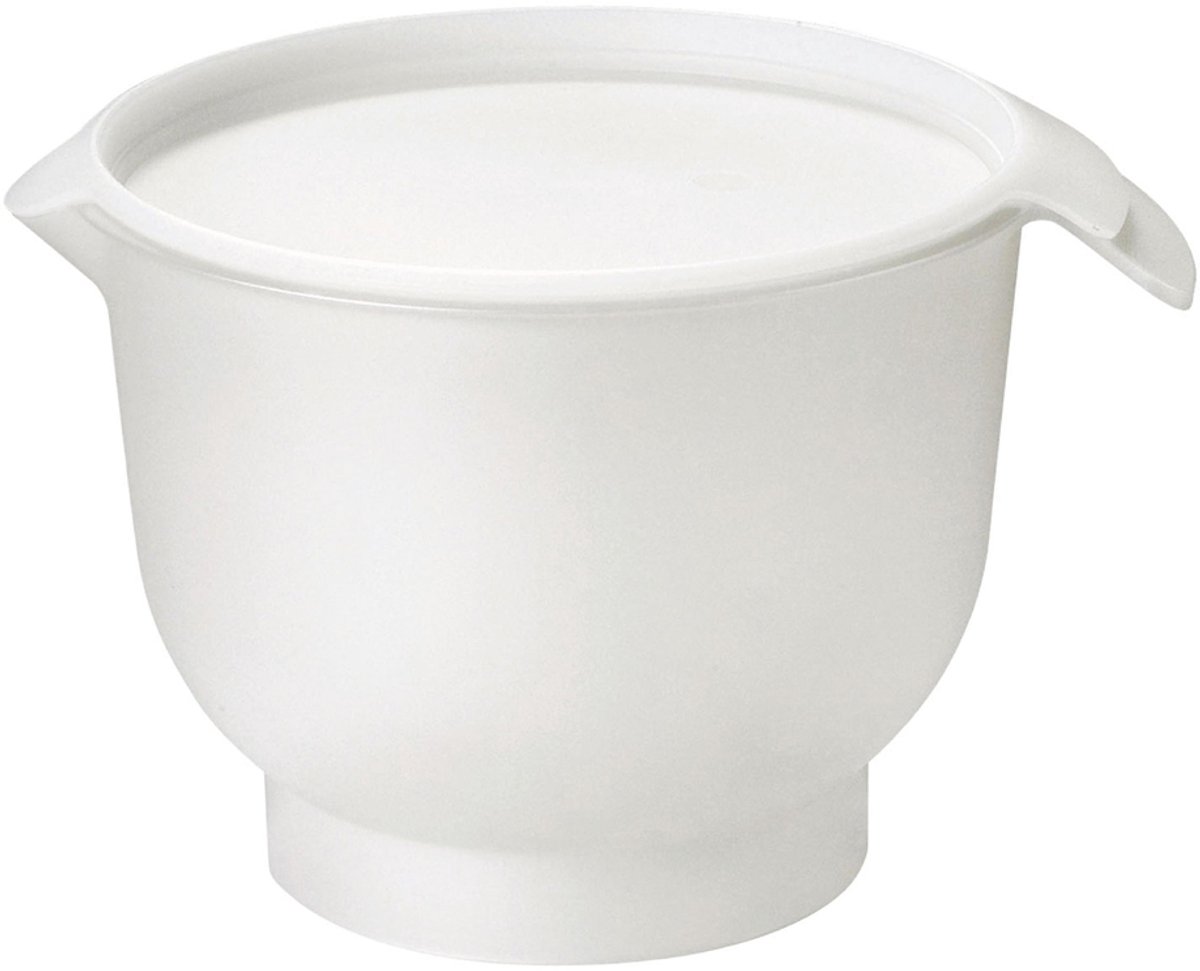 GastroMax mengkom met deksel, 3,0 liter, wit