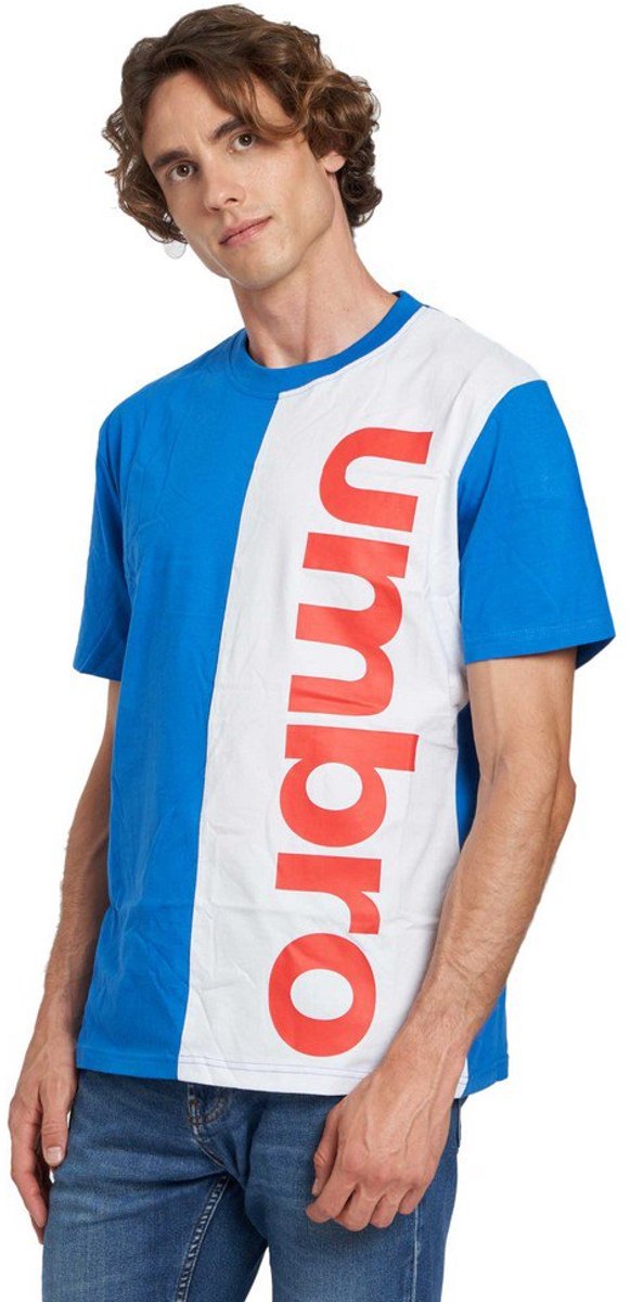 Umbro Gemini T-shirt Met Korte Mouwen Wit,Blauw S Man