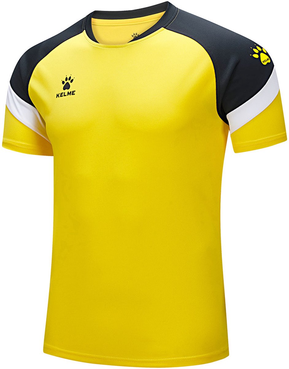 Kelme Football T-shirt Met Korte Mouwen Geel XS Man