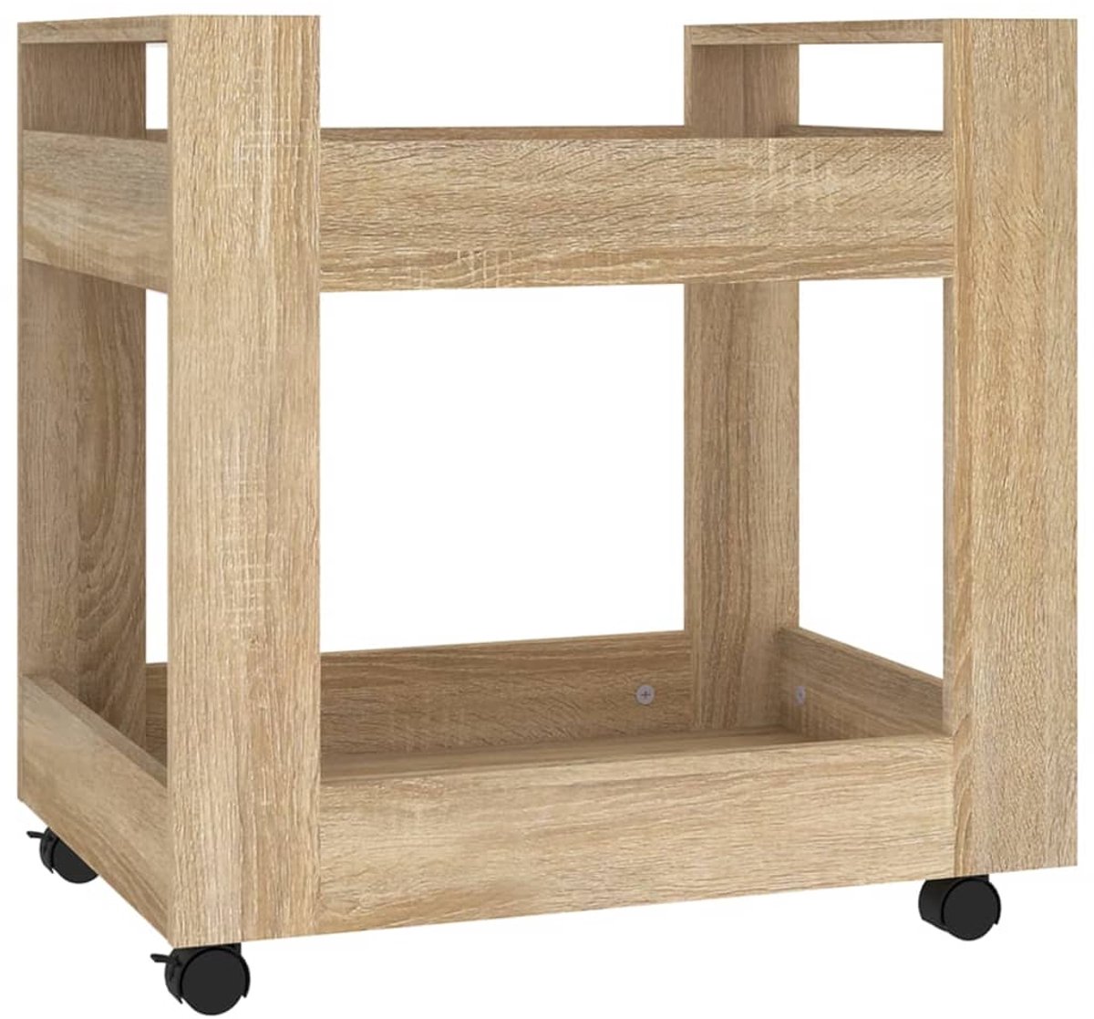 vidaXL - Bureaukastje - 60x45x60 - cm - bewerkt - hout - sonama - eikenkleurig