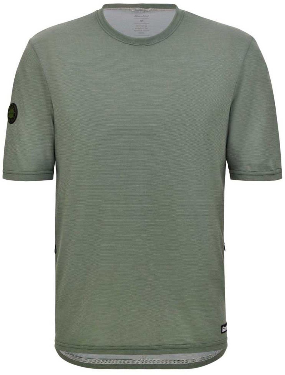 Santini Delta Line Tech T-shirt Met Korte Mouwen Man Groen
