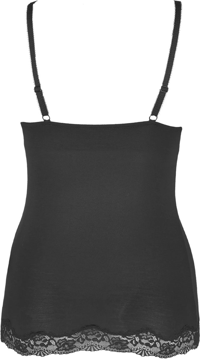 Nina von C. Nina von C BH hemdje - Zonder Beugel - Modal - Hemd met ingebouwde bh - Spaghetti bandjes - 85C - Wit
