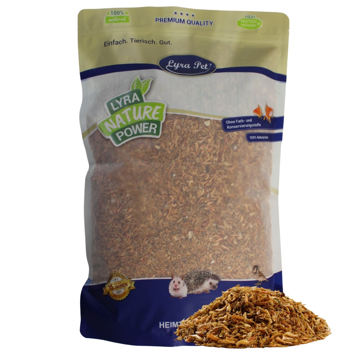 1 kg Lyra Pet® Garnalen gedroogd