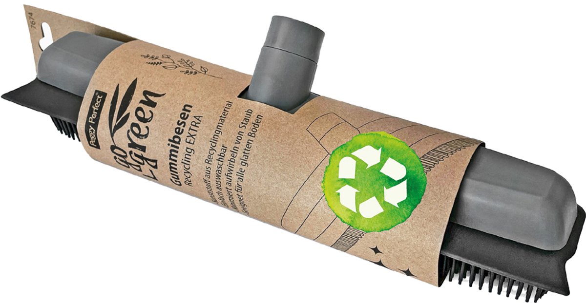Peggy Perfect rubberen bezem 'GoGreen', zonder steel, 340 mm