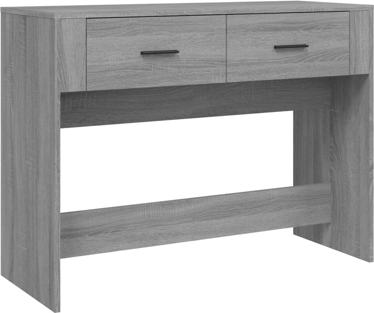 vidaXL Wandtafel - 100x39x75 - cm - bewerkt - hout - grijs - sonoma - eikenkleurig