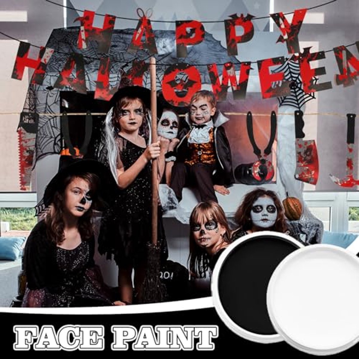 SALE Fantasy Theater-Make-Up / Creme-Schminke auf Fettbasis, 25g - Verschiedene Karnevalsfarben - Bestseller Paint It Easy Produkte - Party