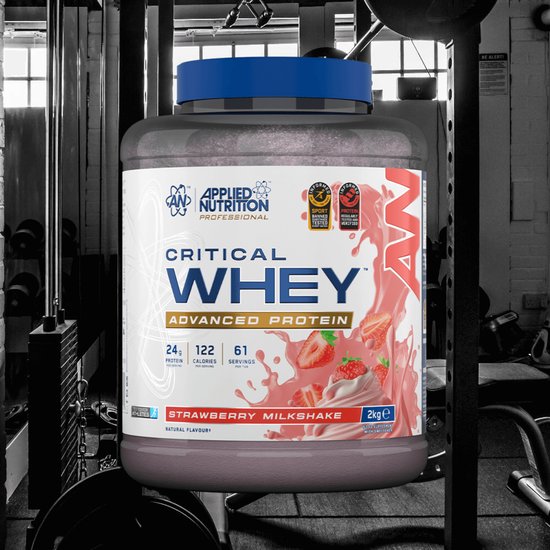 Applied Nutrition Critical Whey (2000g) Strawberry Milkshake - Eiwitten - Wei-eiwit Mix — afbeelding 4
