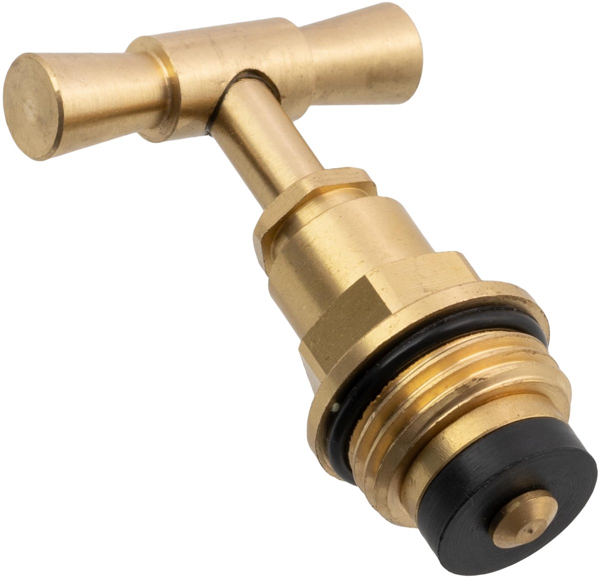 C74992 - Kraan Kop 1/2" - Messing - Gouden Kleur - Hydraulische Wateraansluiting