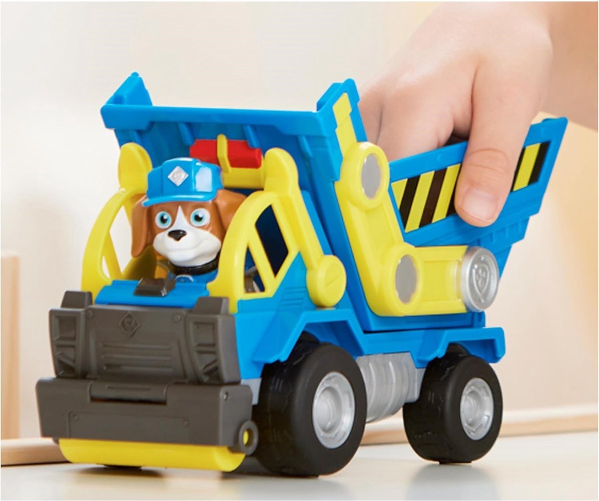 Rubble & Crew - Wheeler’s Kiepwagen met speelfiguur en beweegbare onderdelen - PAW Patrol speelgoed — afbeelding 4