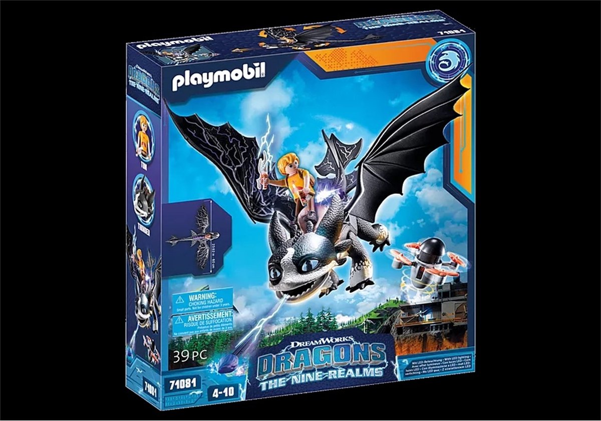 PLAYMOBIL Dragons: The Nine Realms - Thunder & Tom - 71081