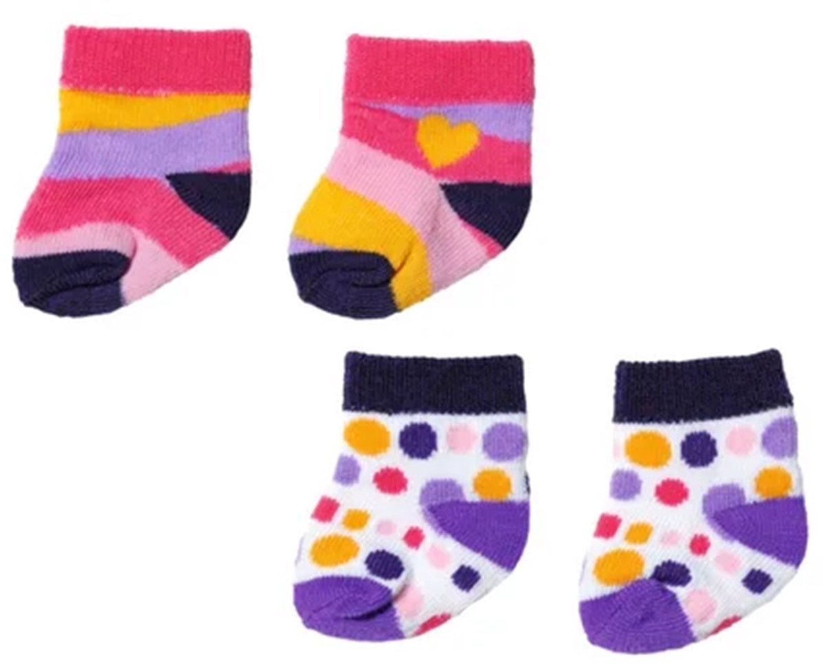 BABY born sokken - poppenaccessoire set met 2 paar sokken.