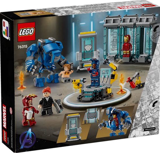 LEGO Marvel Iron Mans Laboratorium Set - 76315 - Iron Man | bol