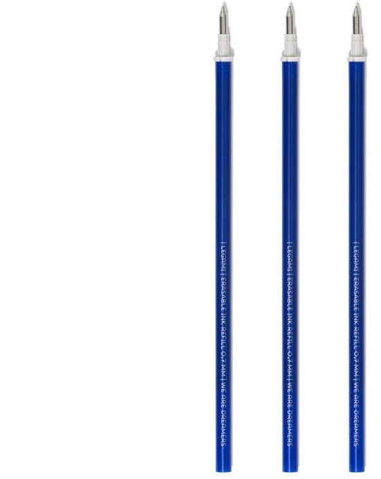Recharges pour stylos effaçables Legami - 3 pièces Blauw