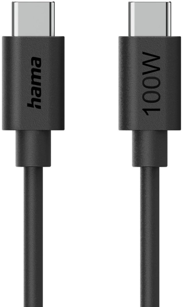 Hama 00086448 USB-kabel USB 2.0 1,2 m USB C 100 W Zwart