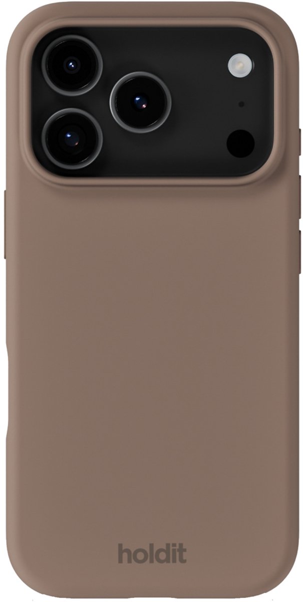 Holdit Silicone Case geschikt voor Apple iPhone 17 Pro - Mocha Brown