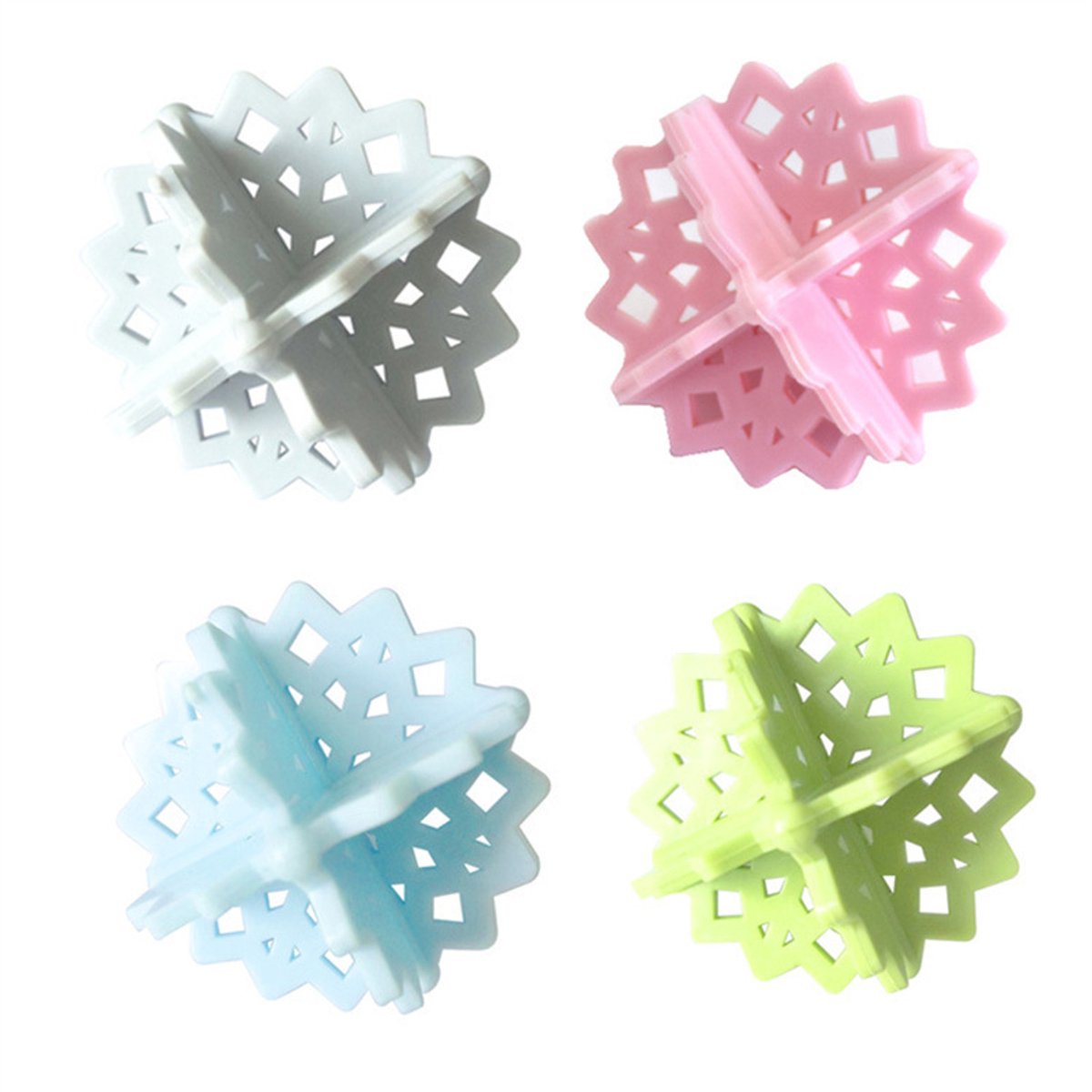 Wasballen die pluisjes en haar verzamelen 4-pack, Wasbal voor wasmachine