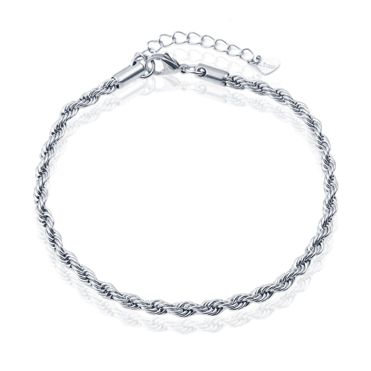 LGT JWLS Enkelband Rope Zilver - 4mm