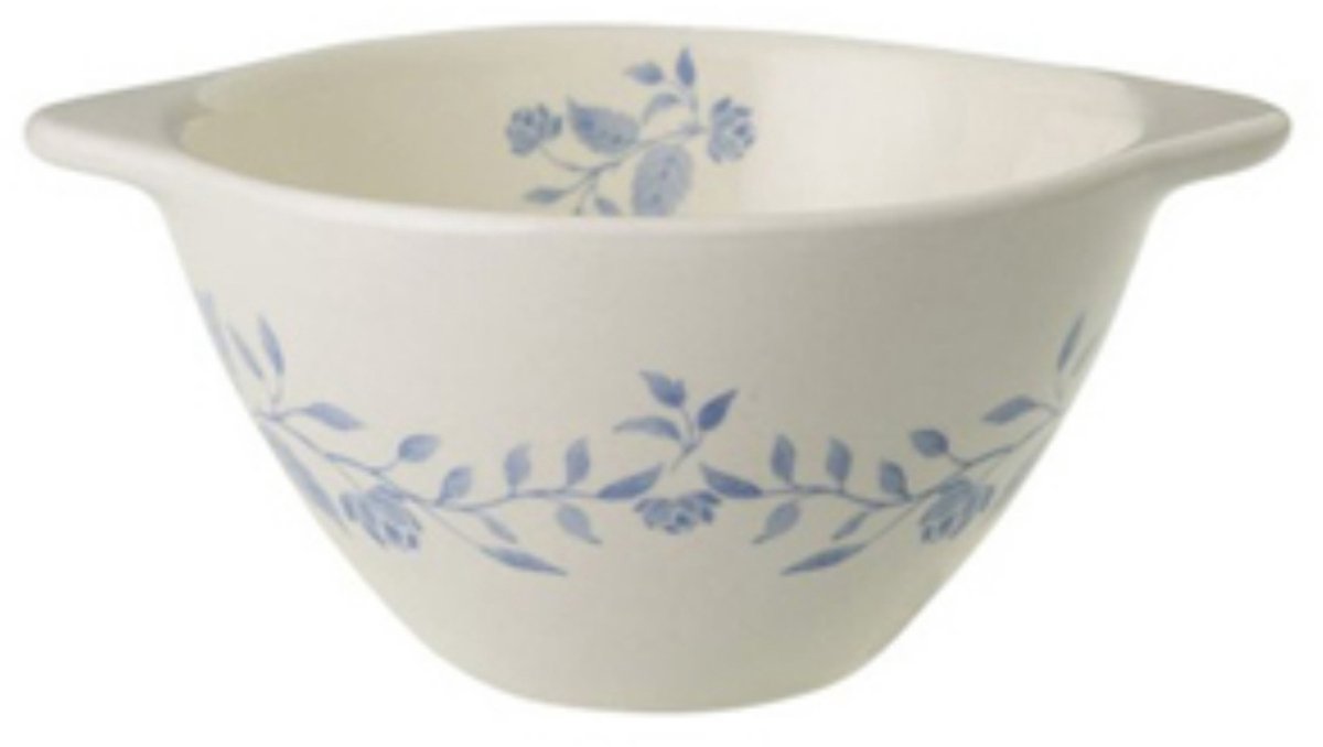 Fleurs Bleues soepkop Pagi 43cl blauw decor, per stuk
