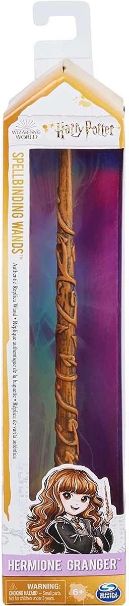 Harry Potter - Hermelien Griffel Toverstaf- Met Spreukenkaart - 30cm — afbeelding 9