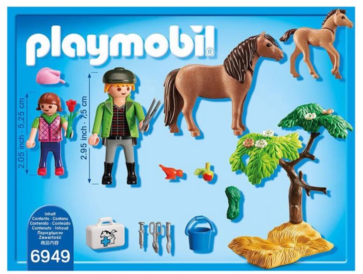 PLAYMOBIL Dierenarts met pony's - 6949 — afbeelding 2