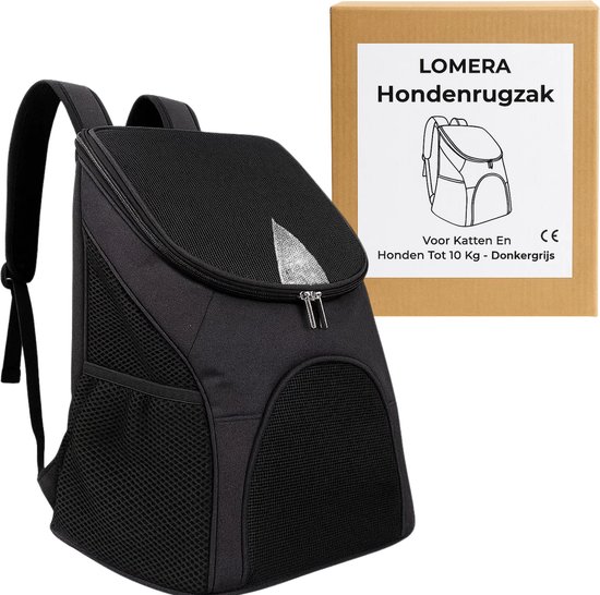 Kattenrugzak, huisdierrugzak, draagtas voor honden en katten van 2-10 kg, zacht, opvouwbaar, grijs Kattenrugzak, huisdierrugzak, draagtas voor honden en katten van 2-10 kg, zacht, opvouwbaar, grijs