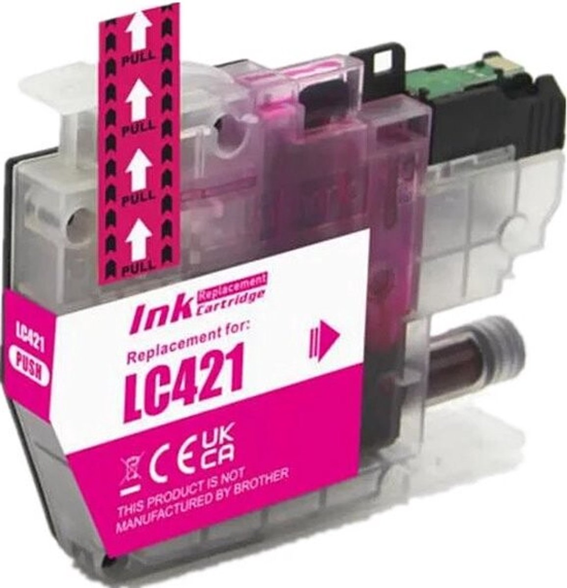 LC-421 Magenta - Huismerk inktcartridge compatible met Brother DCPJ1050DW / Brother DCPJ1140DW / Brother LC421 / Brother MFCJ1010DW