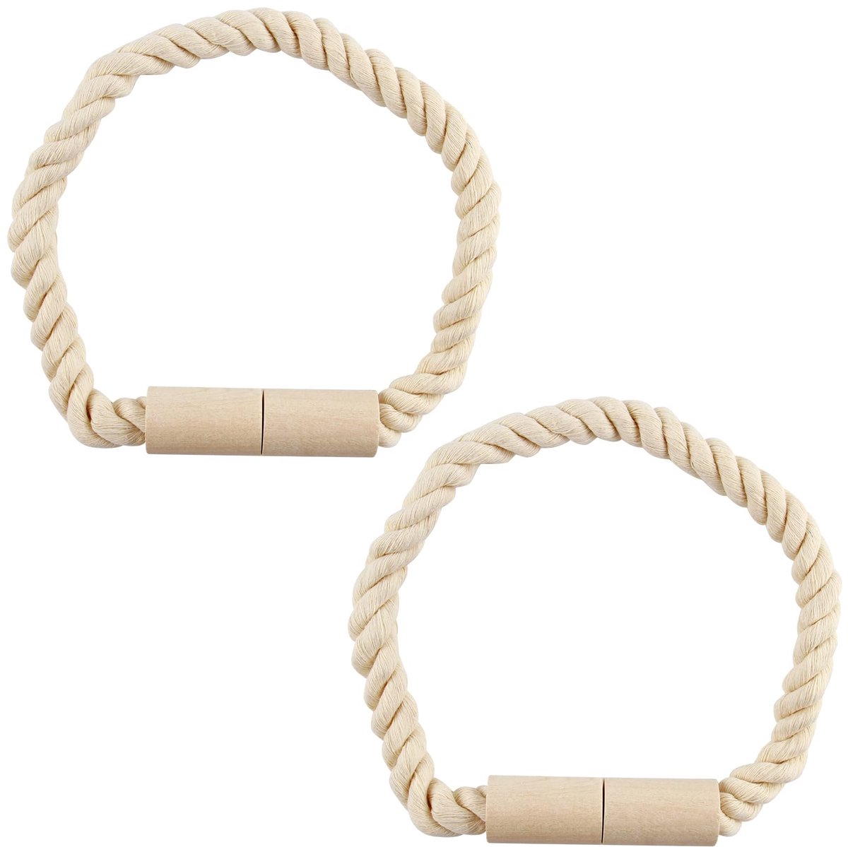 Stunq® Beige magnetische gordijnhouders set van twee voor stijlvolle Luxe Raamdecoratie Gordijnhaken Gordijn houder Beige