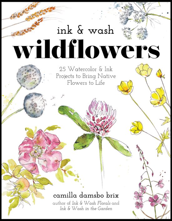 Ink & Wash Wildflowers - cover