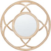 Beliani IZTAPALAPA - Miroir - Couleur bois clair - MDF