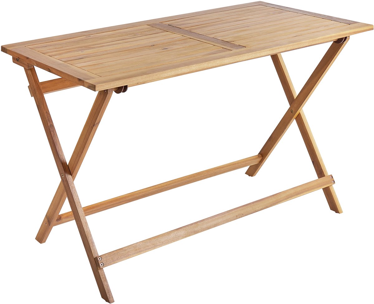 Beliani PROSSEDI - Tuintafel - Lichthout - Acaciahout Bruin