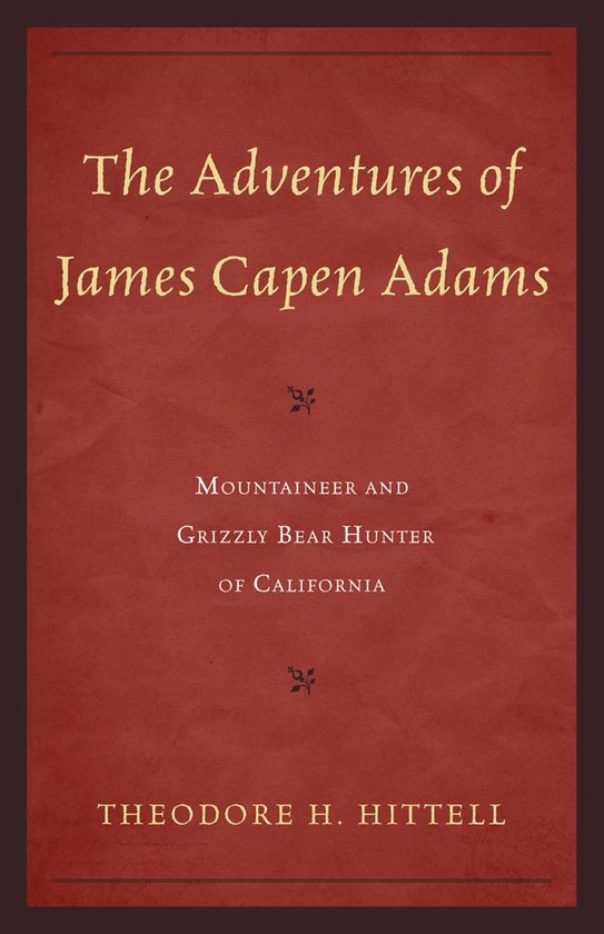 The Adventures of James Capen Adams - cover