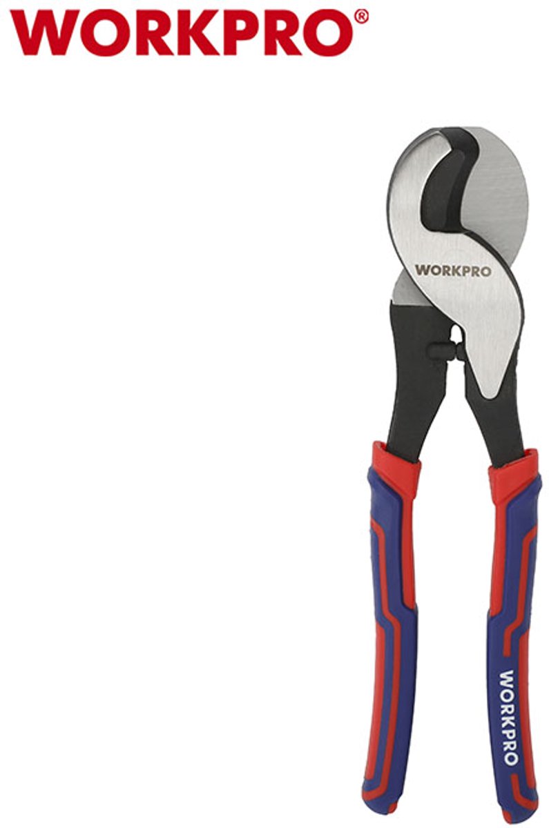 WORKPRO WP293008 Kabelknipper 235 mm – CR-V Staal | Voor Koperen & Aluminium Kabels