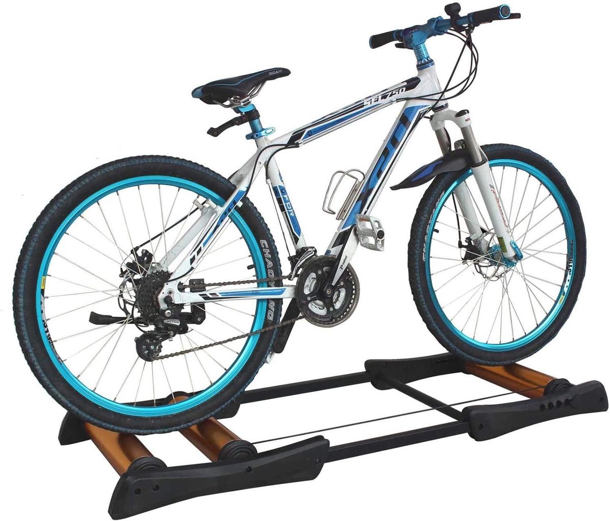 Fietstrainer voor Binnen - Opvouwbare Weerstandstrainer voor Fietstraining met Stabiele Rollers