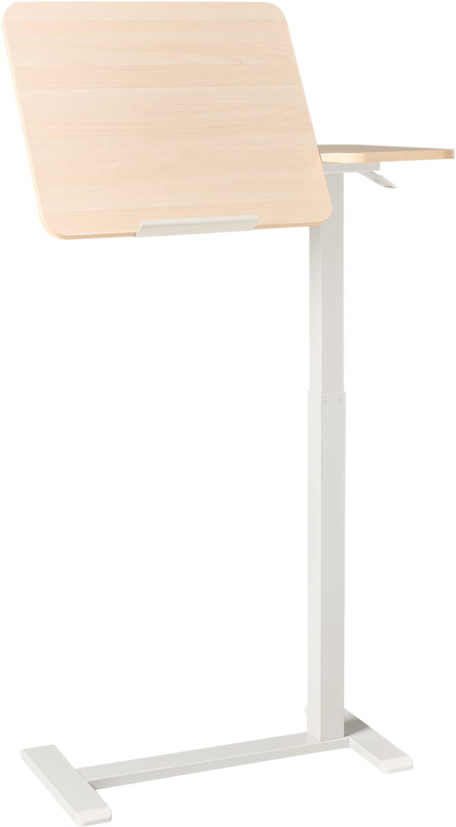 SCHOLA - Laptoptafel - Lichtbruin/Wit - 70 x 40 - Vezelplaat