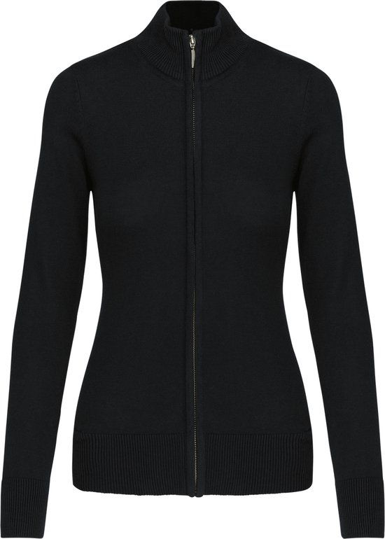 Gilet Kariban pour femme avec fermeture éclair K962 - Noir - XS