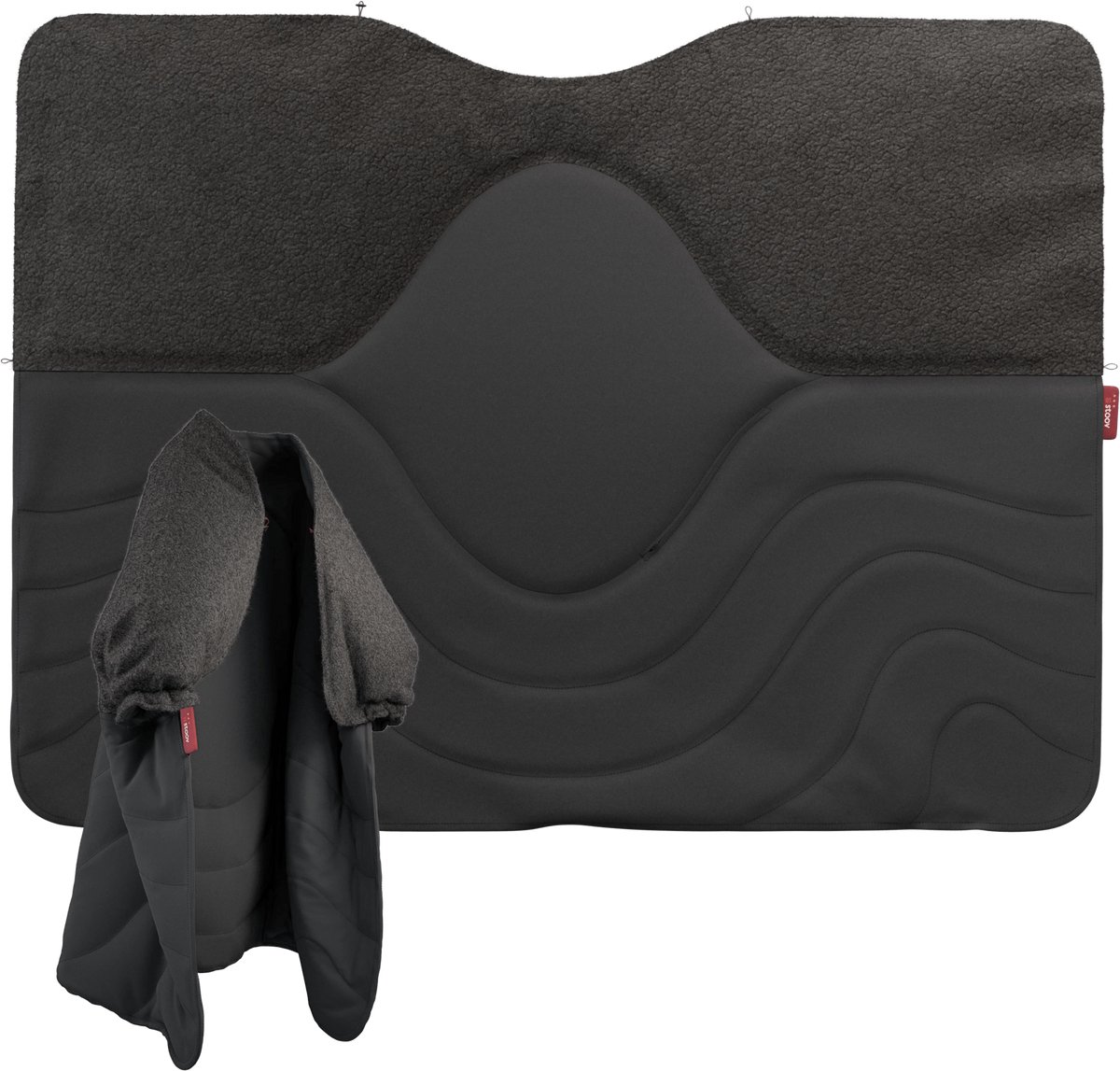 Stoov Huge Hug³ - Elektrische Deken - Warmtedeken - Woolly Grey - 3 warmtestanden tot 58°C - Flex: 1,5 tot 3 uur