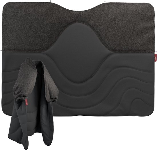 Stoov Huge hug | Draadloos infrarood warmtedeken | Sla de warmte om je heen | 135x180 cm | Grey | Plus batterij