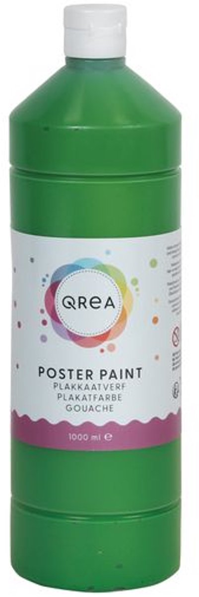 Plakkaatverf qrea middengroen 1000ml