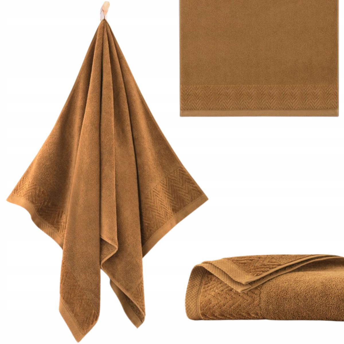 Zwoltex Toscana Handdoek 50x90cm - 100% Egyptisch Katoen, Amandelkleur