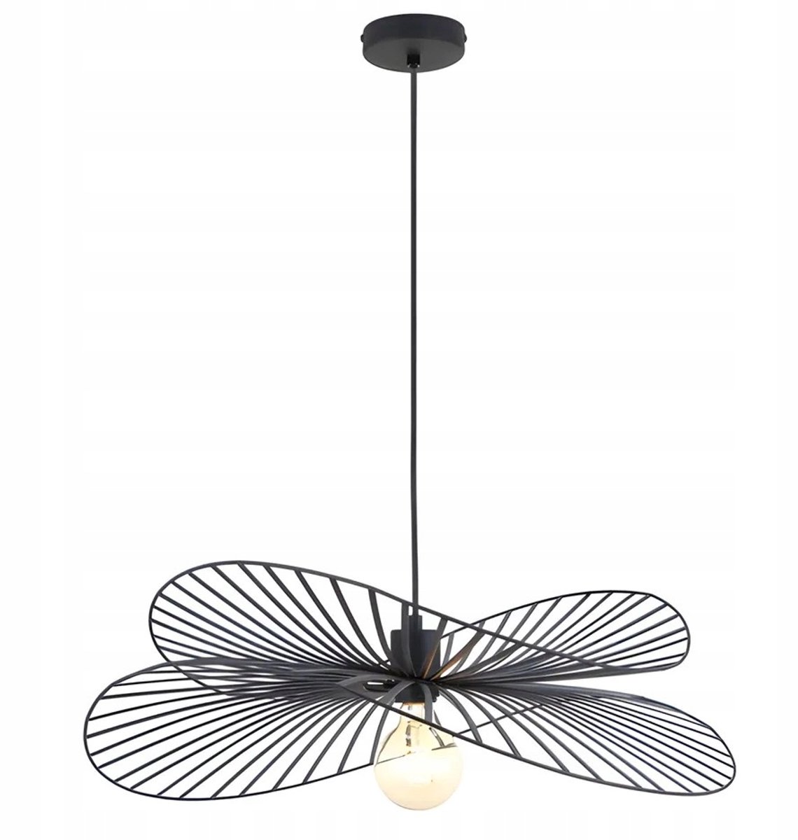 APP1842 Zwarte Hanglamp Metaal E27 60W - Stijlvolle Verlichting