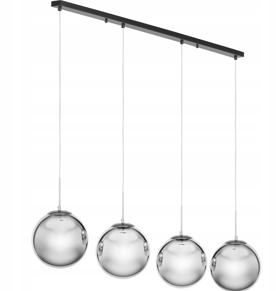 Hanglamp - 4 lampen - rookglas - Uniprodo
