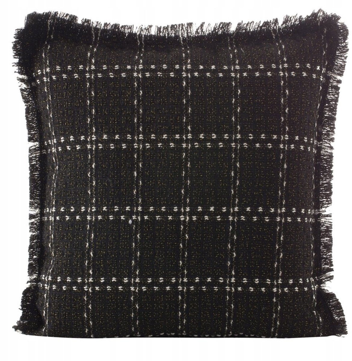 Eurofirany Decoratieve Kussenhoes DARA 45x45 cm Zwart Ruit