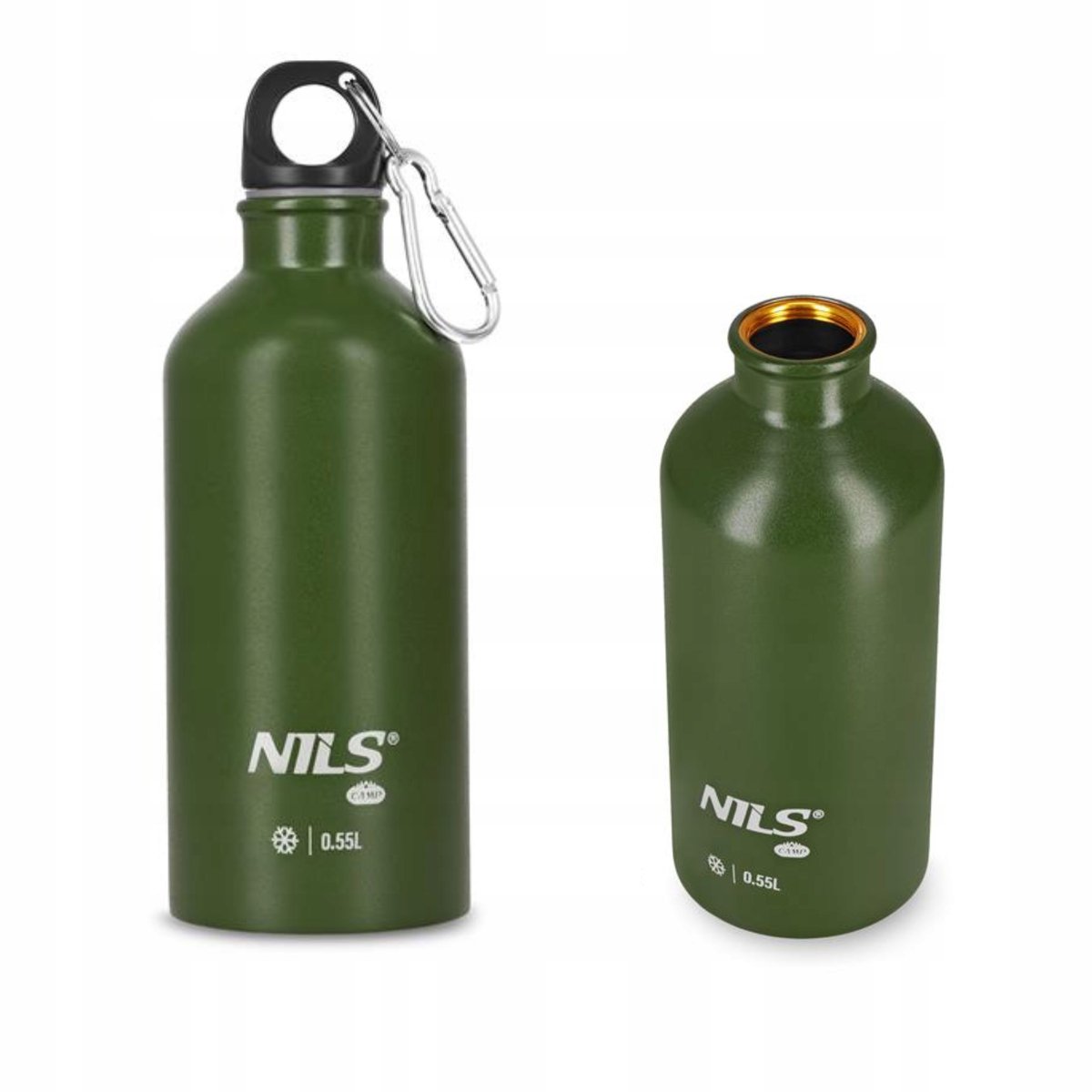 Nils Camp Drinkfles Groen 550ml - Lekvrij & Isolerend voor Avontuur