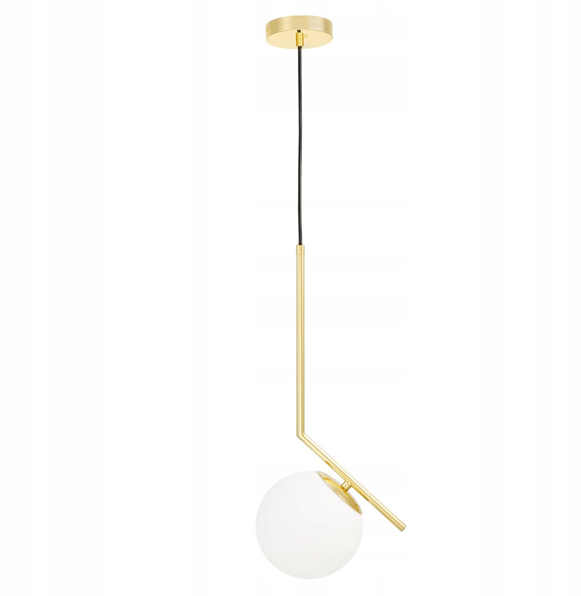 Moderne Hanglamp Sorento D15 - Goud Wit Glas