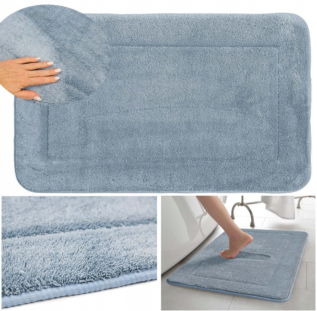 Zachte Badmat met Memory Foam - Dik en Zacht 45x75 cm