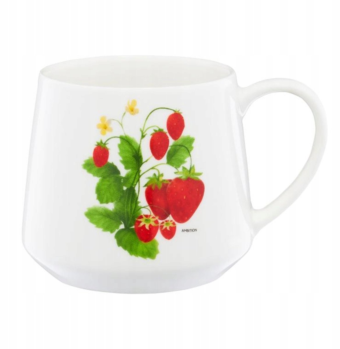Ambition Frutti Mok 460ml - Porselein met Aardbeienprint