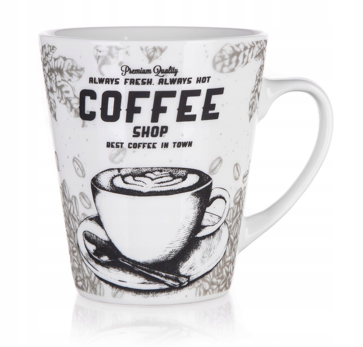 Banquet COFFEE Shop Mok 360ml Wit - Keramiek